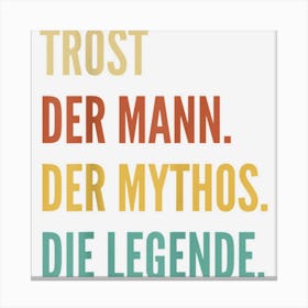 Funny German First Name Design Trost Canvas Print