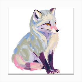 Arctic Fox 02 Canvas Print
