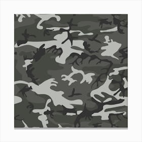 Gray Camouflage, Urban Camouflage, Military, Army Canvas Print