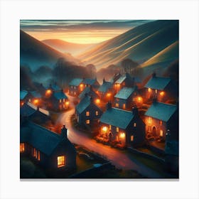 Quite village Canvas Print