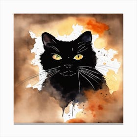 Black Cat Canvas Print