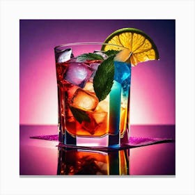 Colorful Cocktail Canvas Print