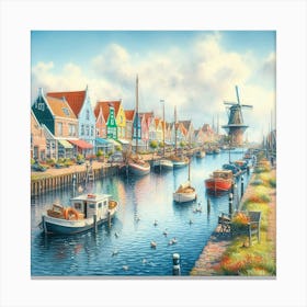 Canals Of The Netherlands 1 Canvas Print