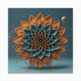 Abstract Flower Canvas Print