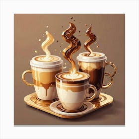 Coffee Latte Art 1 Canvas Print