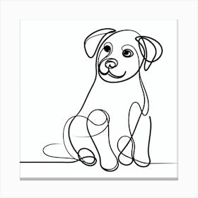 Dog Drawing 1 Canvas Print