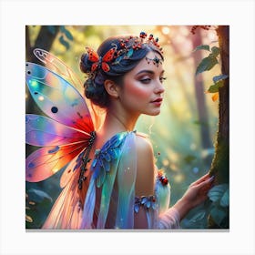 Fairy In The Forest 4 Canvas Print