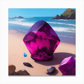 Dreamshaper V7 An Artistic Painting Of Spinel Stone With A Bea 0 (1) Canvas Print