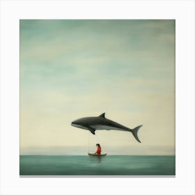 Girl In A Boat Canvas Print