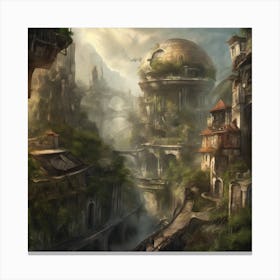 Fantasy City 62 Canvas Print