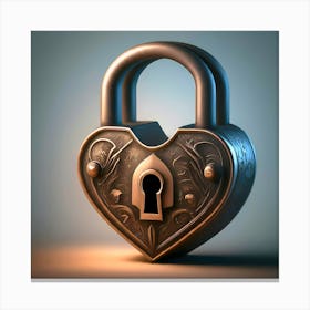 Heart Lock Canvas Print