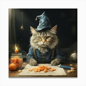 Wizard Cat 6 Canvas Print