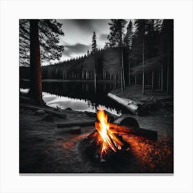 Campfire 3 Canvas Print