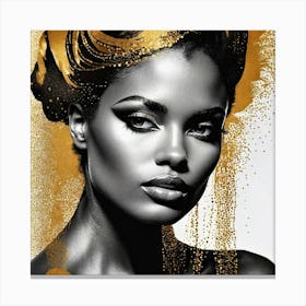 Gold And Black Canvas Print 1 Canvas Print