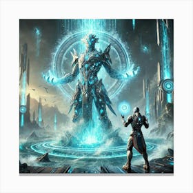 Cascade Guardian Guardians Wrath Scifi Canvas Print