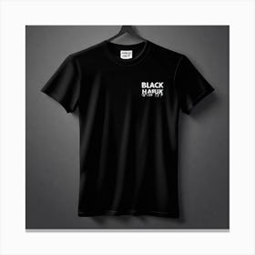 Black And White T - Shirt 1 Canvas Print