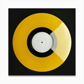 Yellow Vinyl Record 1 Canvas Print