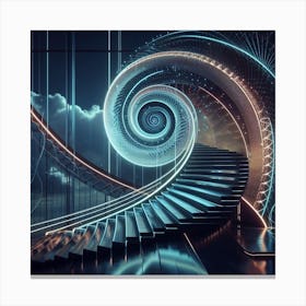 Spiral Staircase 7 Canvas Print