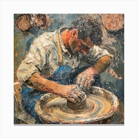Van Gogh Style: The Potter Series 4 Canvas Print