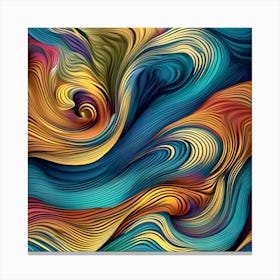 Abstract Swirls 7 Canvas Print
