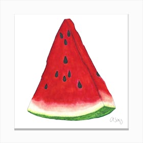 Quarter Watermelon 1 Canvas Print