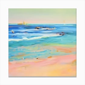 Beach At Sunrise Canvas Print