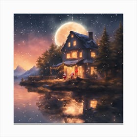 Santa'S House Canvas Print