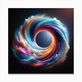 Abstract Swirling Vortex 1 Canvas Print