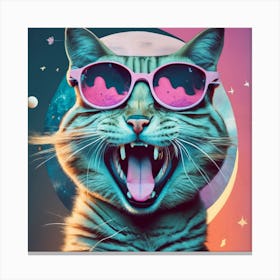 Cat With Sunglasses Canvas Print