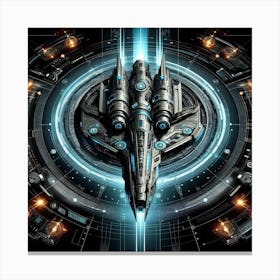 Spaceship 55 Canvas Print