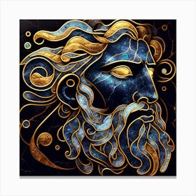 God Of The Seas - 1 Canvas Print
