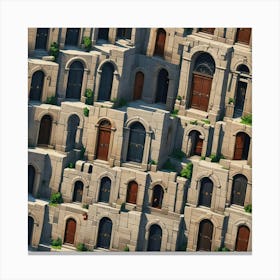 Doors Of Stone Canvas Print