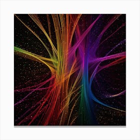 Abstract Rainbow Background Canvas Print