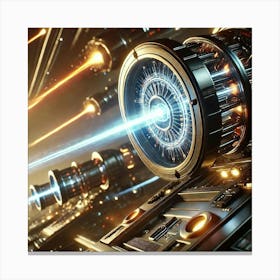 A Close Up Depiction Of Particle Cannons Used By T Canvas Print