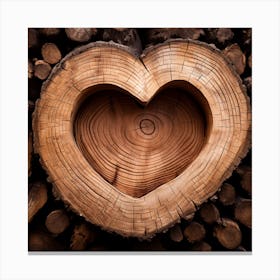 Heart Of Wood 1 Canvas Print