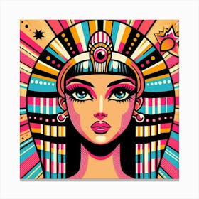 Pop Egyptian Shereen Sparkle Canvas Print