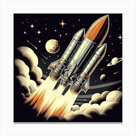 Space Shuttle Launch 2 Canvas Print