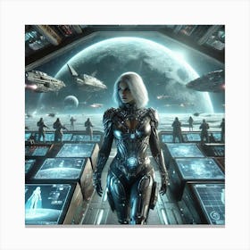 High Commander Selene Combat Leadership Canvas Print