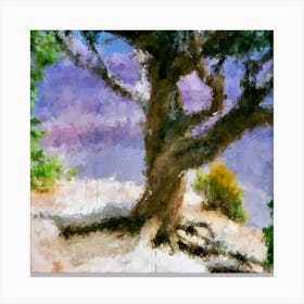 Grand Canyon Tree Art Print Canvas Print