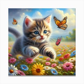 Creative Feline Cat Artwork 110 Canvas Print