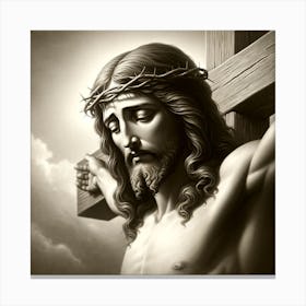 Jesus On The Cross Canvas Print