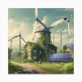 Windmills Canvas Print