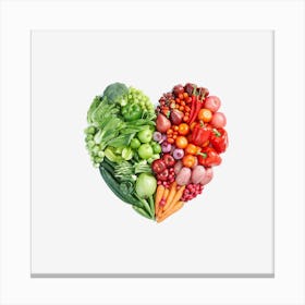 Heart Of Vegetables Canvas Print