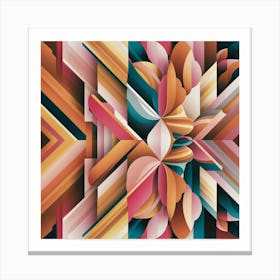 Abstract Geometric Pattern 5 Canvas Print