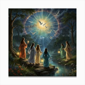 Angels Of The Night Canvas Print