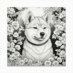 Shiba Inu 63 Canvas Print