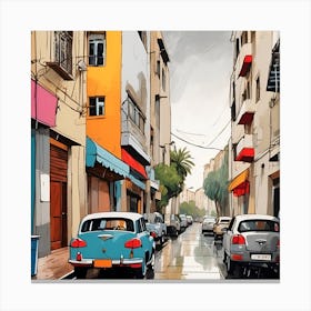 Street Scene Canvas Print Canvas Print