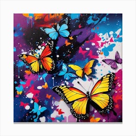 Colorful Butterflies 68 Canvas Print