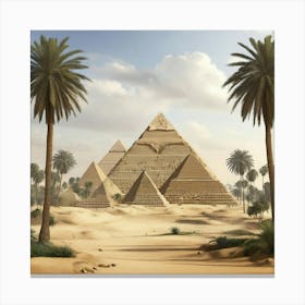 Egyptian Pyramids 1 Canvas Print
