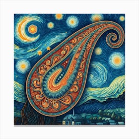 Paisleygogh Canvas Print